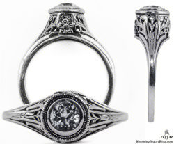 126bbr vintage filigree rings