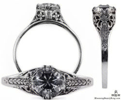 132bbr vintage filigree rings