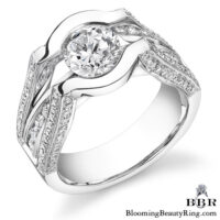 1.0 ctw. 14K Gold Diamond Engagement Ring – nrd197-1