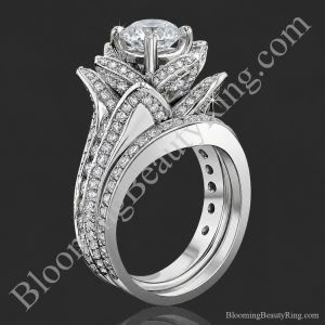 2.08 ctw. Original Large Blooming Beauty Flower Ring Set – bbr434set