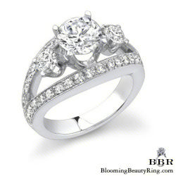 1.15 ctw. 14K Gold Diamond Engagement Ring - nrd318
