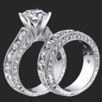 Jewelers Above And Beyond with More Than 4 Carats of Huge Top Quality Round Diamonds