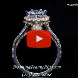 .45 ctw. Halo Engagement Ring BBR-675E standing up video