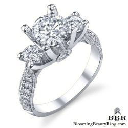 .90 ctw. 14K Gold Diamond Engagement Ring - nrd456-1