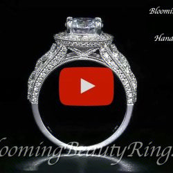 .75 ctw. Diamond Engagement Ring BBR-703E standing up video