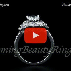 .82 ctw. Diamond Engagement Ring BBR-717E standing up video