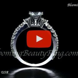 .95 ctw. Diamond Engagement Ring BBR-720E standing up video