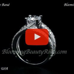 .82 ctw. Diamond Engagement Ring BBR685E - Blooming Beauty Ring