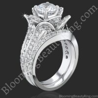 1.67 ctw. Original Small Blooming Beauty Flower Ring Set