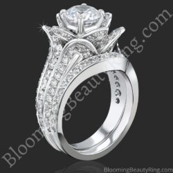 1.67 ctw. Original Small Blooming Beauty Flower Ring Set