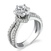 Breathtaking 1.60 ctw Halo Diamond Engagement Ring Handmade In The USA To Perfection