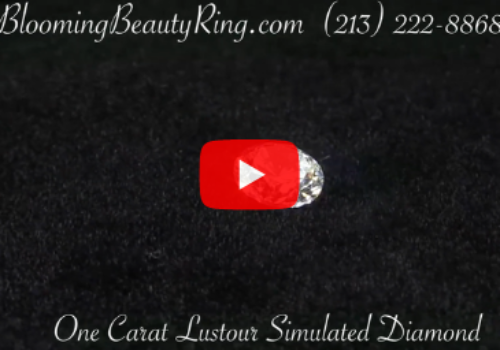 One Carat Round Lustour Simulated Diamond Gemstone