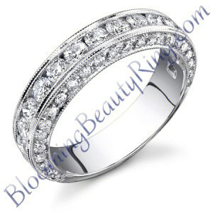 VWR 411b 1 vintage style wedding ring - Blooming Beauty Ring