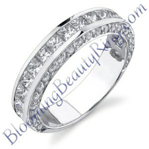 VWR 411b vintage wedding band - Blooming Beauty Ring