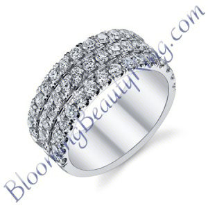 VWR 576 3 row vintage wedding ring - Blooming Beauty Ring