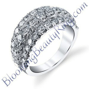 VWR 603 rising center vintage wedding ring - Blooming Beauty Ring