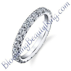 VWR 614 round vintage style wedding band - Blooming Beauty Ring