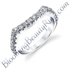 VWR 618b perfectly matched vintage wedding ring - Blooming Beauty Ring