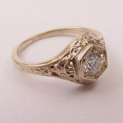 Antique and Vintage Filigree Engagement Rings