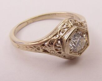 Filigree Antique and Vintage Engagement Rings