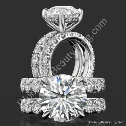 Ten Times the Sparkle – 10 CTW Diamond Engagement Ring – BBR-797 – two views