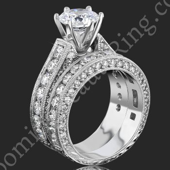 2.90 ctw. 14K Gold Diamond Engagement Ring Set – nrd411eb-1