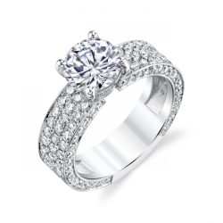 1.80ctw. Diamond Engagement Ring bbr716E - Blooming Beauty Ring