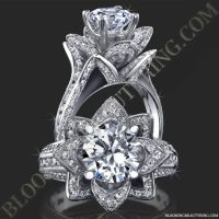 1.78 ctw. Original Large Blooming Beauty Flower Ring – bbr434