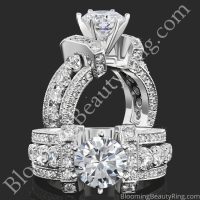 The Show Stopper – 2.0 ctw Statement Diamond Engagement Ring Setting – BBR-332-1