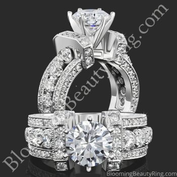 The Show Stopper – 2.0 ctw Statement Diamond Engagement Ring Setting – BBR-332-1