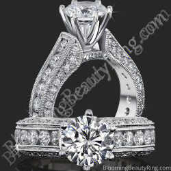 1.40 ctw. 14K Gold Diamond Engagement Ring - nrd411e-1