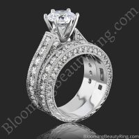 2.90 ctw. 14K Gold Diamond Engagement Ring Set – nrd411eb-1