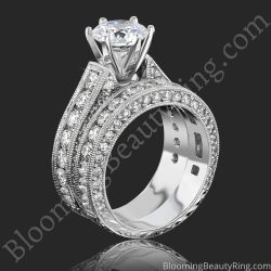 2.90 ctw. 14K Gold Diamond Engagement Ring Set - nrd411eb-1