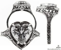 h001bbr vintage filigree rings