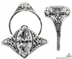 m002bbr vintage filigree rings