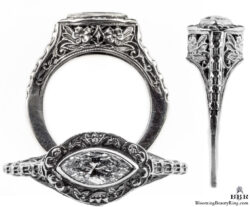 mq004bbr antique filigree engagement rings