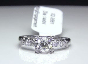 Old European Cut Diamond Vintage Engagement Ring