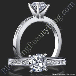 .30 ctw. Diamond Channel Set Solitaire Engagement Ring