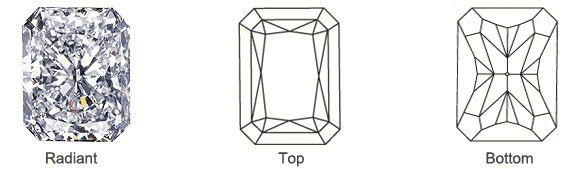 Popular Loose Radiant Diamond Shape