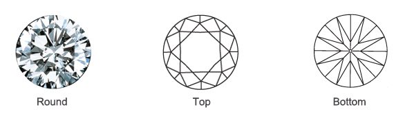 Popular Loose Round Diamond Shape