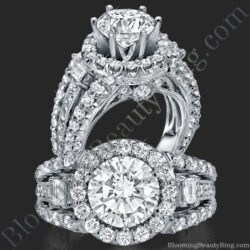 Spellbound - Enchanting Diamond Halo Engagement Ring - bbr608