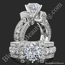 The Show Stopper – 2.0 ctw Statement Diamond Engagement Ring Setting – BBR-332-1
